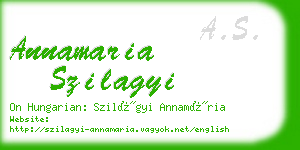 annamaria szilagyi business card
